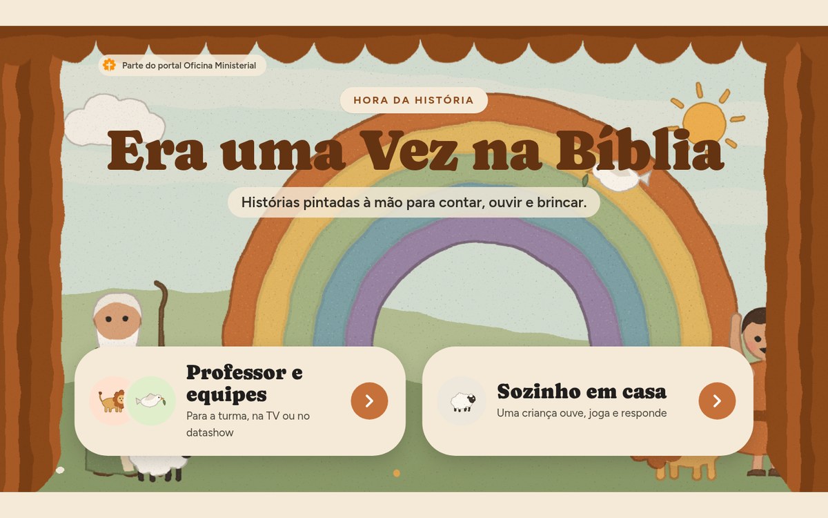 Era uma Vez na Bíblia no computador