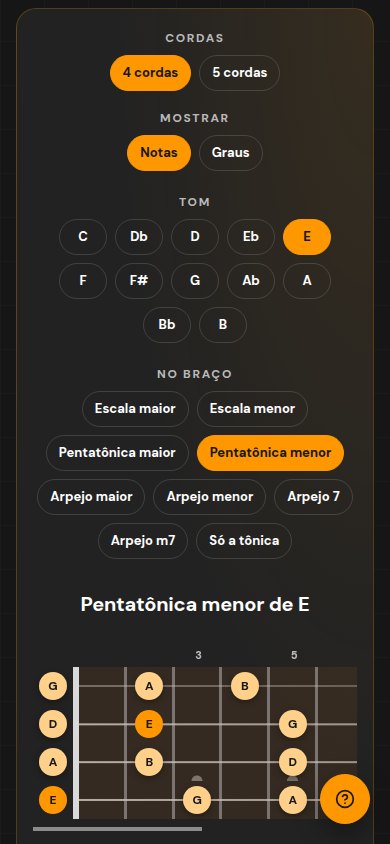 Contrabaixo no celular