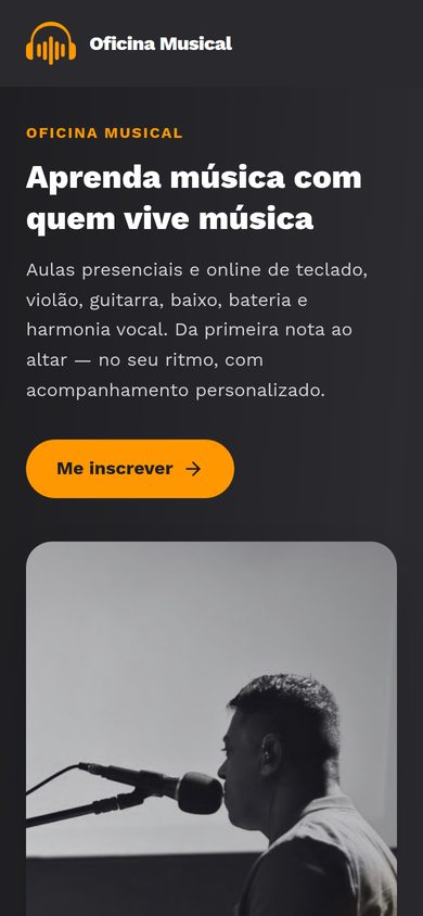 Oficina Musical no celular