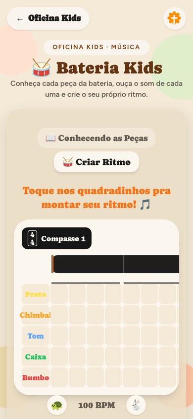 Bateria Kids no celular