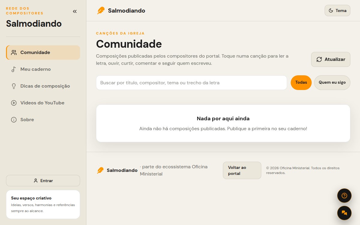 Salmodiando no computador